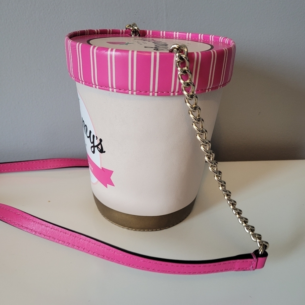 Kate Spade Flavor Of The Month Ice Cream Pint Crossbody, VGUC - Picture 5 of 10
